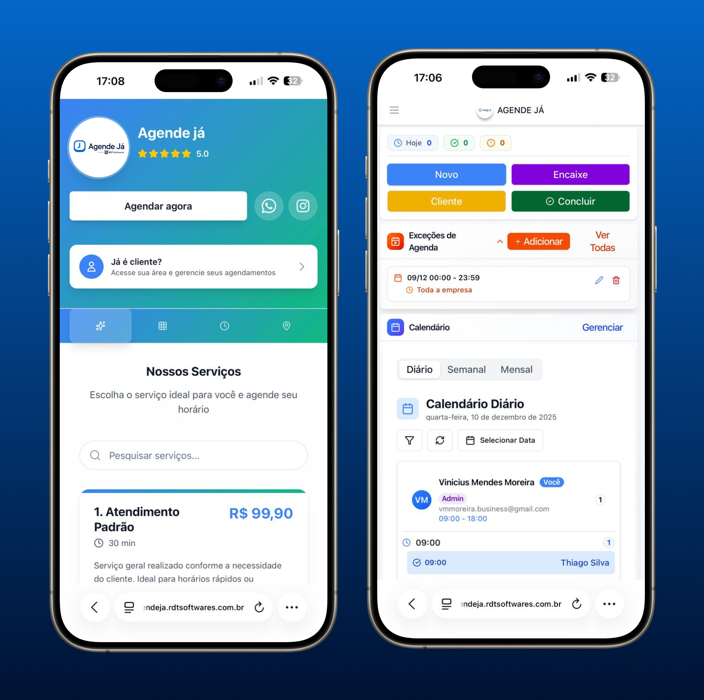 Agende Já - Sistema de Agendamento